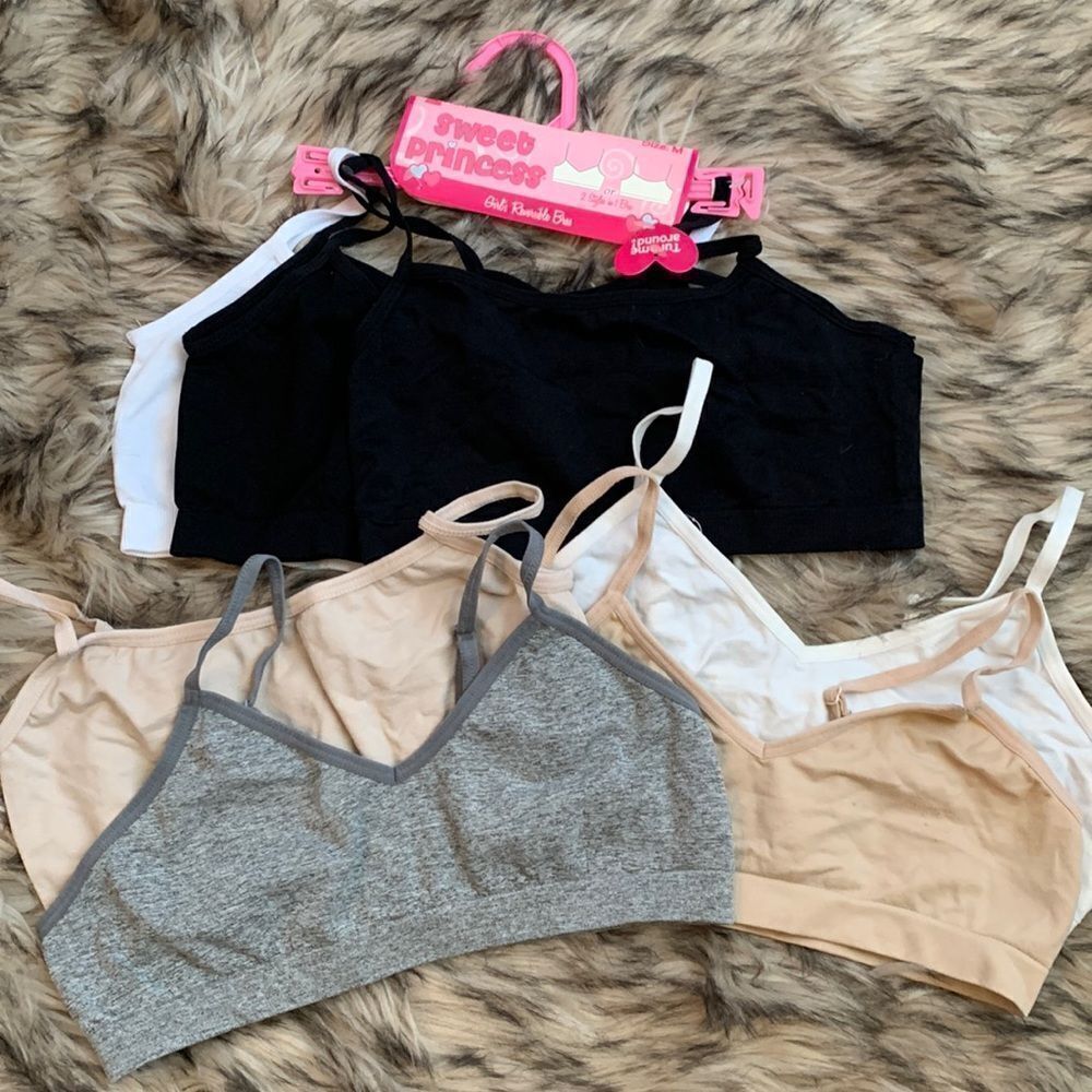 Lot of 7 Preteen bralettes Training Bra 32/M